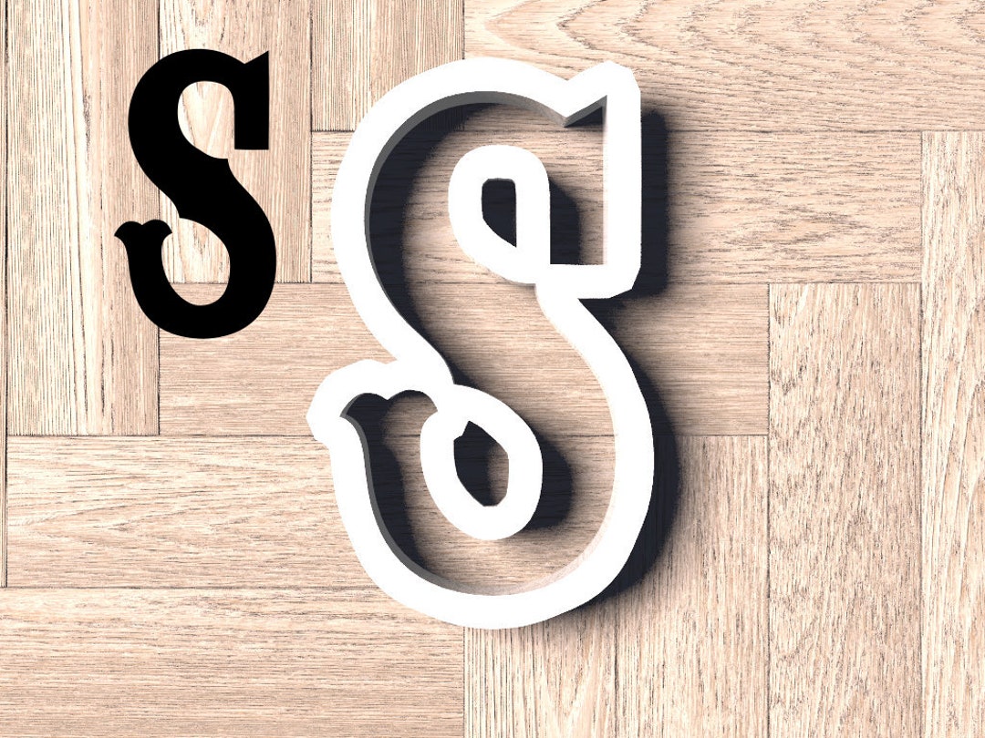 Carnival Letter S Cookie Cutter Alphabet Baking Gift Etsy