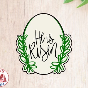 Fast Shipping! Greenery Egg Plaque Cookie Cutter. Easter Cookie Cutter