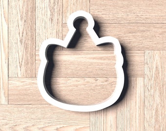 Kitten With Birthday Hat Cookie Cutter