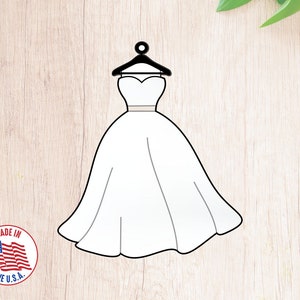 Fast Shipping! Cute Wedding Dress Cookie Cutter