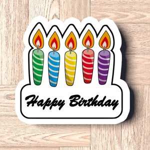Fast Shipping! Birthday Candle Plaque Cookie Cutter