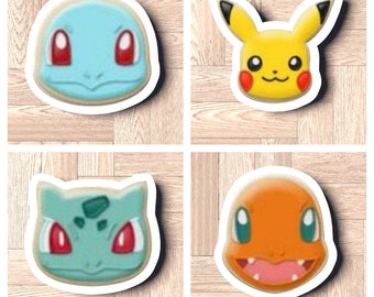 Fast Shipping! Pokemon Head Cookie Cutter Set