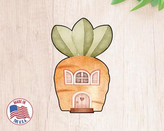 Fast Shipping! Carrot House Cookie Cutter. Easter Cookie Cutter