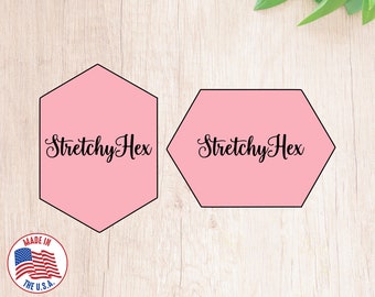 Fast Shipping! Long Hexagon Cookie Cutter. Stretched Hexagon Cookie Cutter