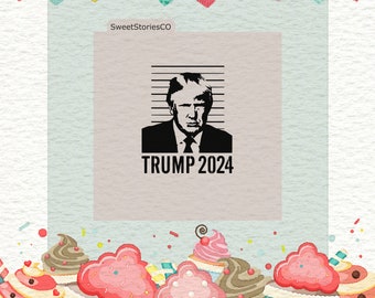 Trump Mugshot Cookie Stencil - Portrait Campaign