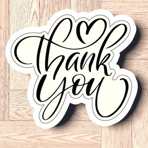 Fast Shipping! Thank You Plaque Cookie Cutter and Stencil