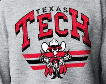 Vintage Texas Tech Raiders Sweatshirt, Texas Tech, Texas Football, Raiders Sweatshirt,