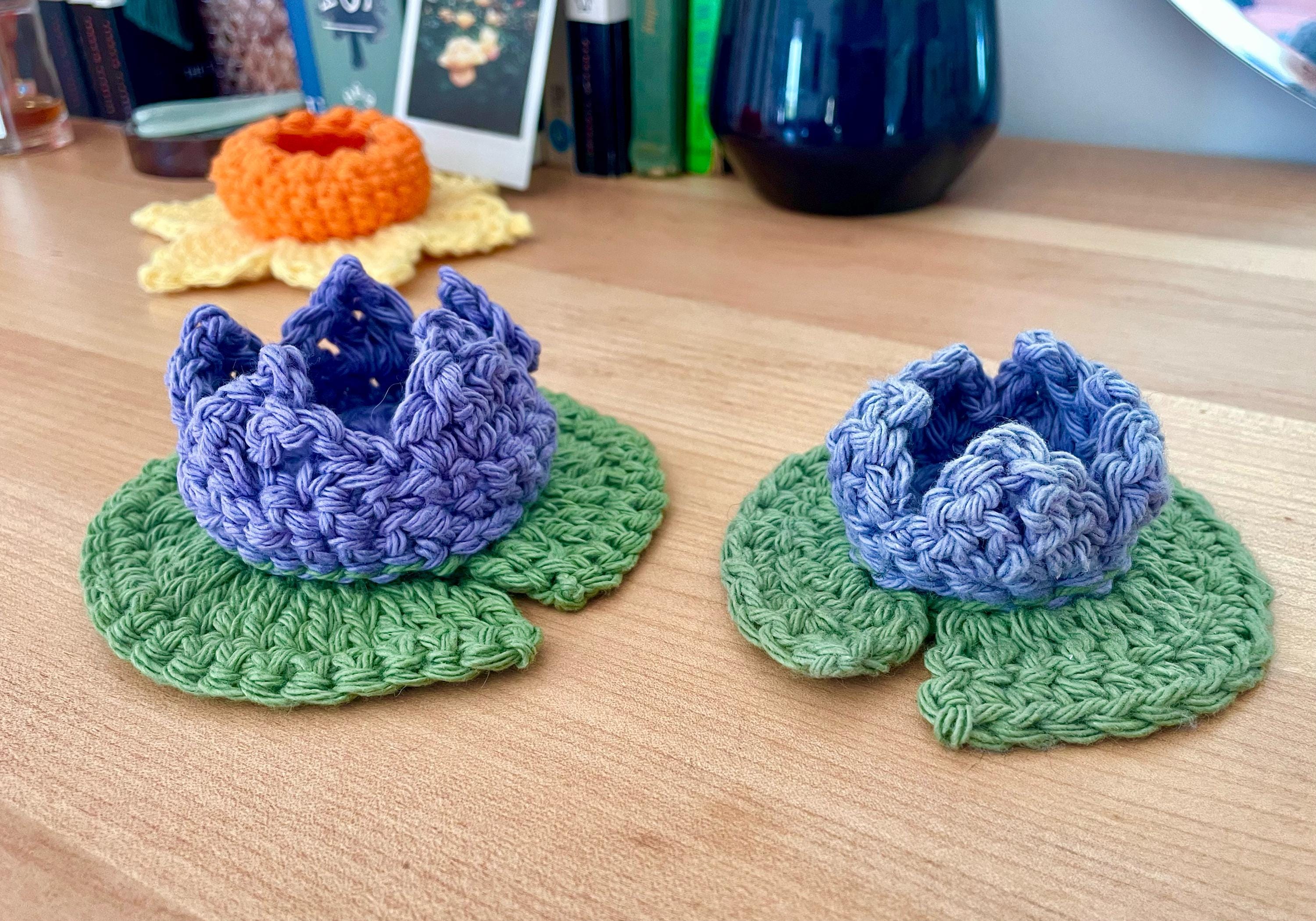 Lily Pad Crochet Pattern | Ring & Trinket Dish | Candleholder