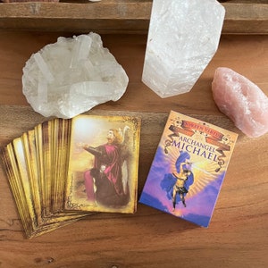 Archangel Michael Oracle Deck - Pocket Sized Deck, Angel Messages, Angel Michael, Divination Cards, Oracle Deck, Small Deck