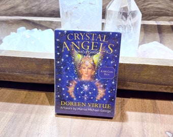 Crystal Angels Oracle Cards - Pocket Sized Deck, Angel Cards, Divination Cards, Small Deck, Oracle Deck, Angel Messages