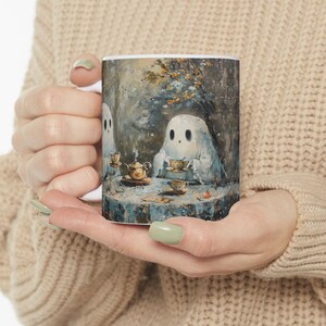 Ceramic Mug, Halloween Ghost Mug Cute Spooky Coffee Ghosts, Halloween Mug, Ghost Coffee Cup, Spooky Mug, Cute Ghost Cup, Halloween Kitchen
