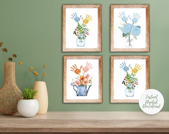 Handprint Craft Printable for Toddlers, Gift from Kids Instant Download Teacher Appreciation Thank You Gift from Student, Back to School