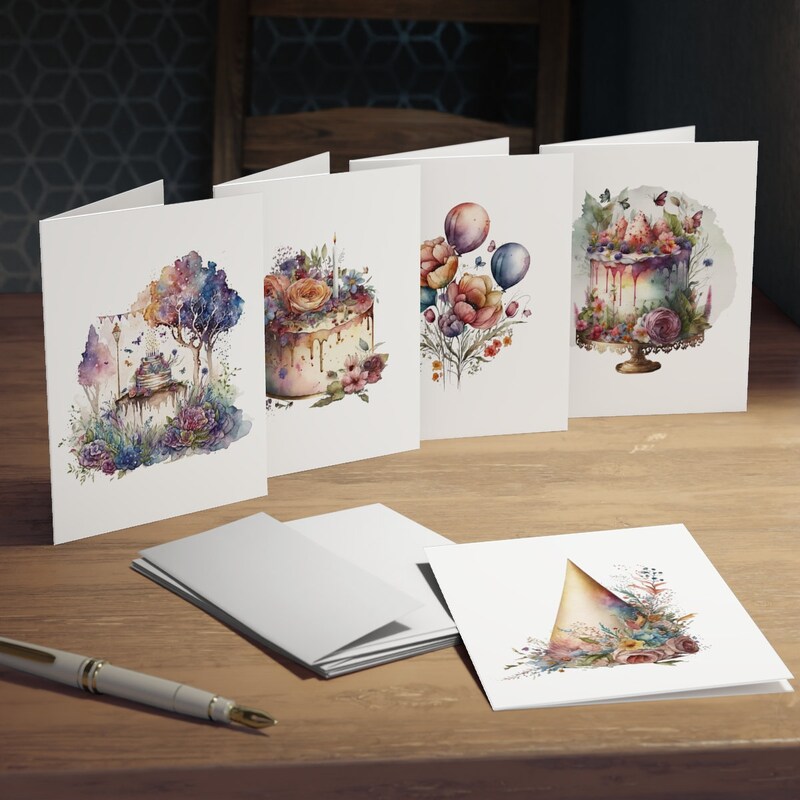 Watercolor Birthday Card - Etsy