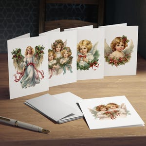 Angel Greeting Card Set for Angel Lovers, God Daughter Mom Angel Lovers Birthday Just Because Blank Angel Card Gift Set