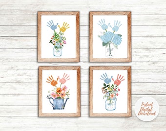 Handprint Craft Printable for Toddlers, Gift from Kids Instant Download Teacher Appreciation Thank You Gift from Student, Back to School