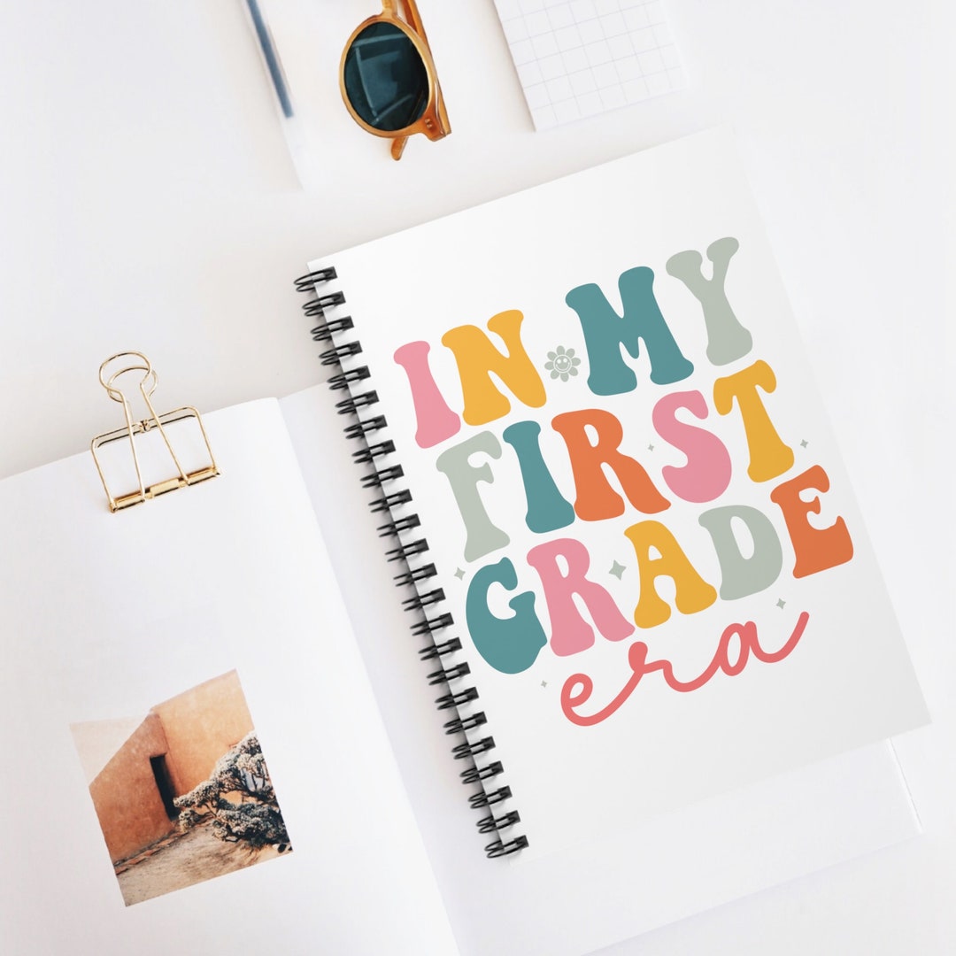 First Grade Era Notebook Back to School Gift Idea for 1st Grader