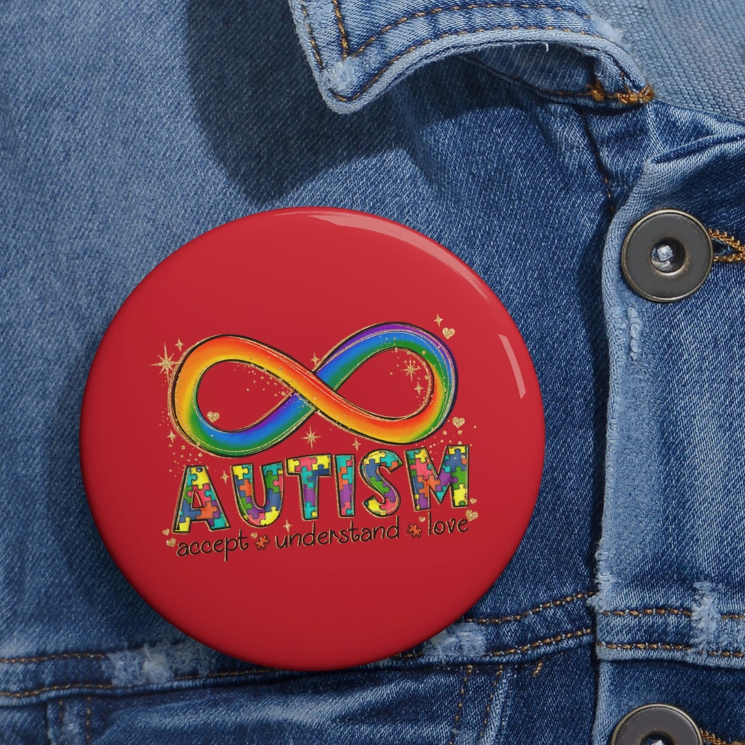 Infinity Autism Ribbon Rainbow Autism Red Autism Pin Autism Backpack
