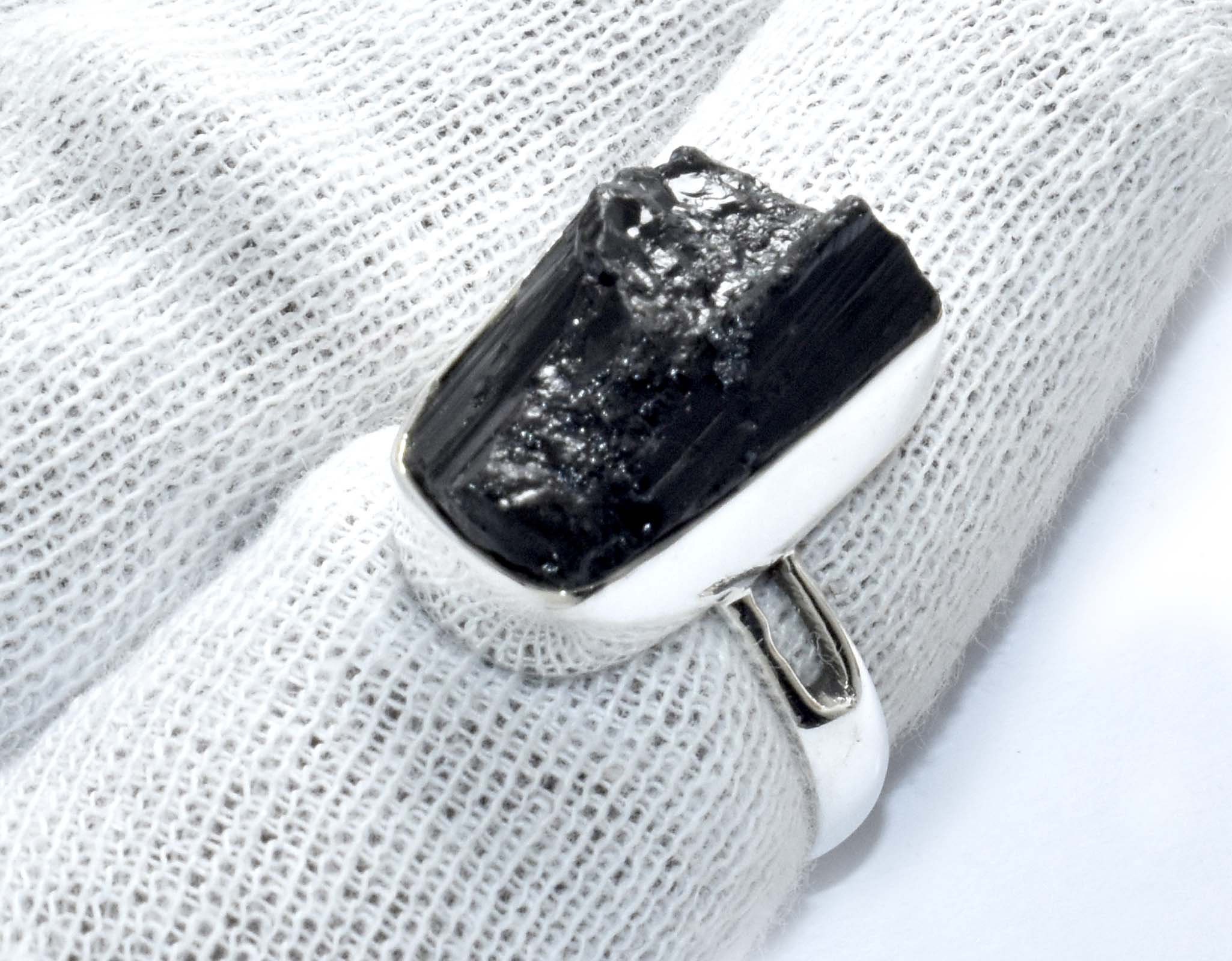 Mother's day jewelry Australian Black Tourmaline, Thai Black Spinel Ring in  Sterling Silver (Size 11.0) 3.35 ctw at ShopLC