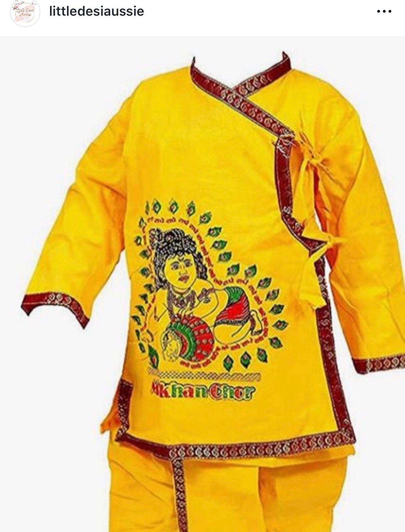 Kanhaiya dress for baby hot sale