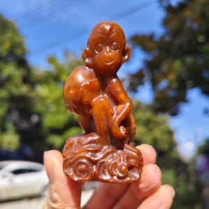 China Old Jadeite Mini Monkey Small Animal Figurine Collection, Old  Jade exquisite manual Carve Small Jade piece piece Ornaments craft