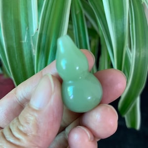 Minzgrün Feng Shui Jade ziehen Reichtum Exorzismus Klatsch Fengshui Kürbis Ornamente Statue Tasche Dekoration Glück Wu LuFeng Shui Dekor