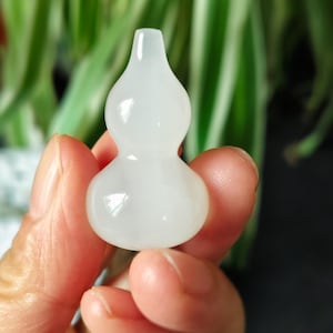 Jade Beige Feng Shui Exorcism Gossip Fengshui Gourd Hulu Ornaments Statue Pocket Decoration/Hulu  Good Luck Wu LuFeng Shui decor Gourd B3111