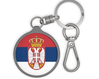 Servië sleutelhanger tag