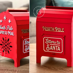 Letters to Santa Mailbox SVG, Cut File, Santas Mailbox, Christmas Decor ...