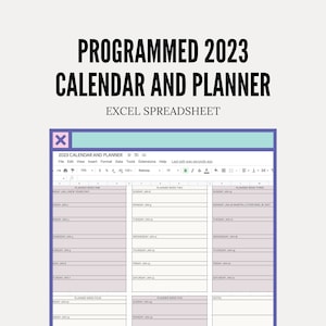 Excel Calendar and Planner for 2023