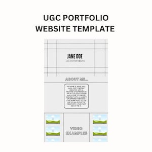 UGC Creator Website Template