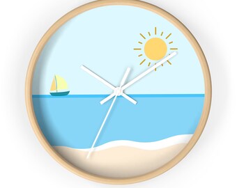 Beach Wall Clock - Home Decor