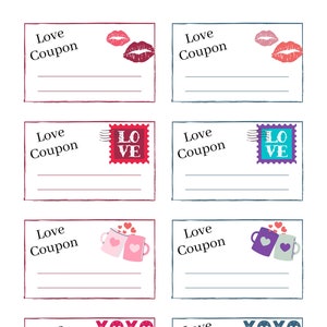 Printable Love Coupons Love Coupons I Owe You Printable Coupons