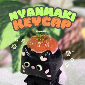 Nyanmaki Keycap - Artisan Key Cap - cute keycap