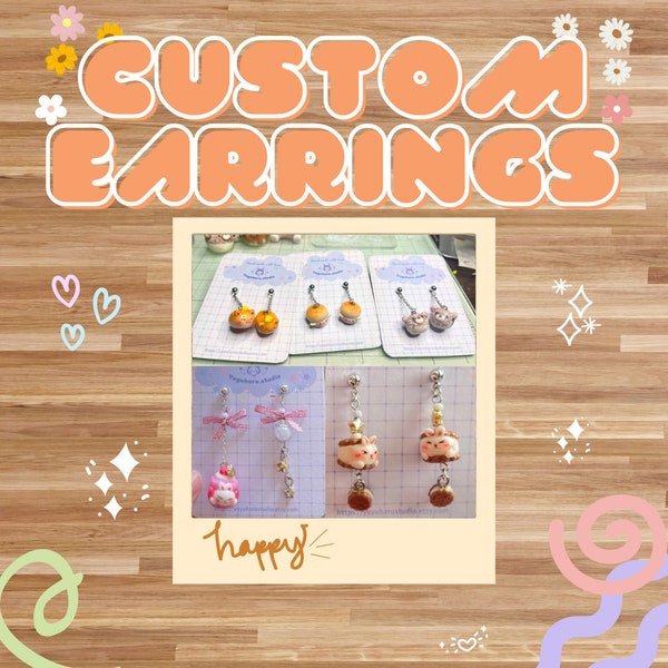 Custom Polymer Clay Earrings