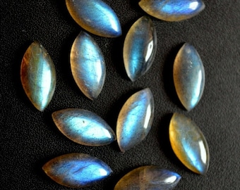 5x10 Natural Labradorite Gemstone, Labradorite Marquise Cabochon, Labradorite Loose Gemstone, Semi Precious Cabochon