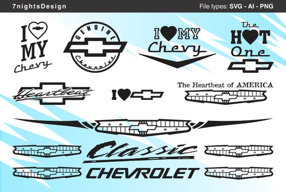 Combo Chevrolet, Heartbeat, Emblème, Voiture Classique, Années