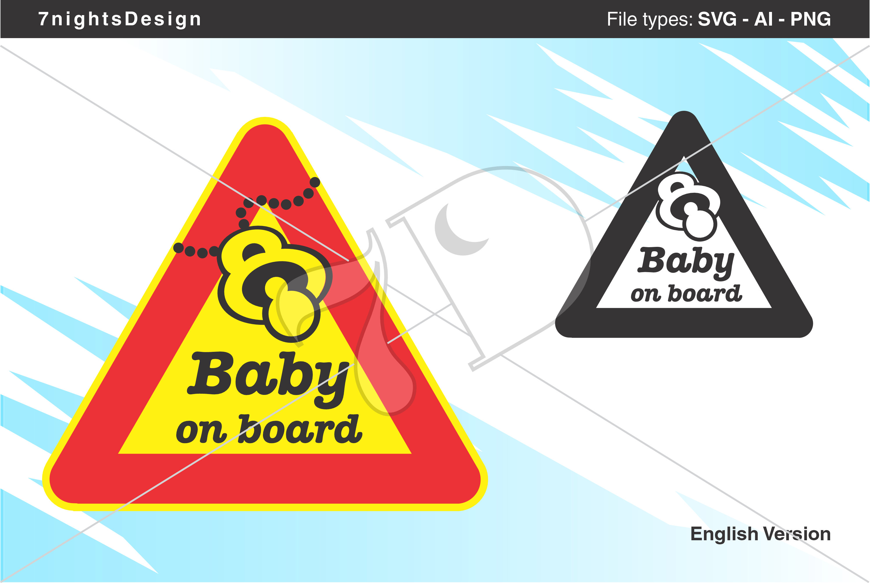 Baby Boy Bebê a Bordo Sticker Decal