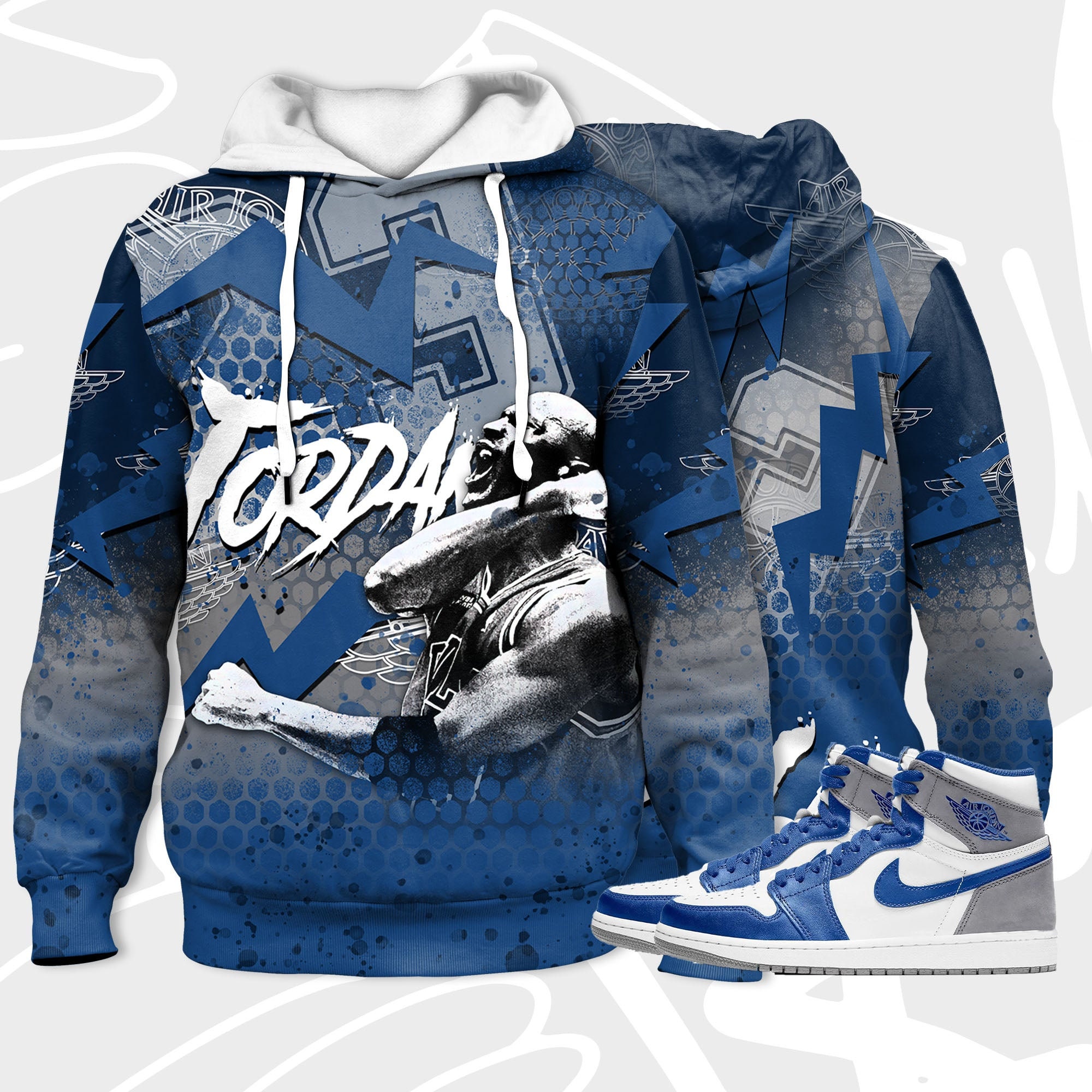 Jordan True Blue 3 - Etsy