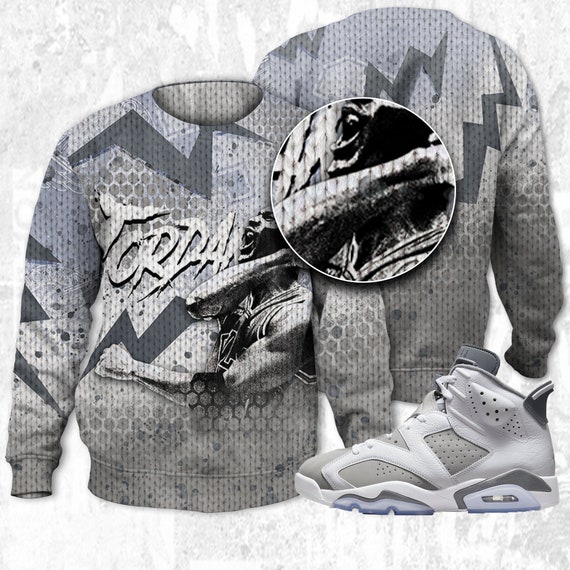 The GOAT 23 3D Hexagon Unisex Ugly Sweater Match Jordan 6 Cool - Etsy Hong  Kong