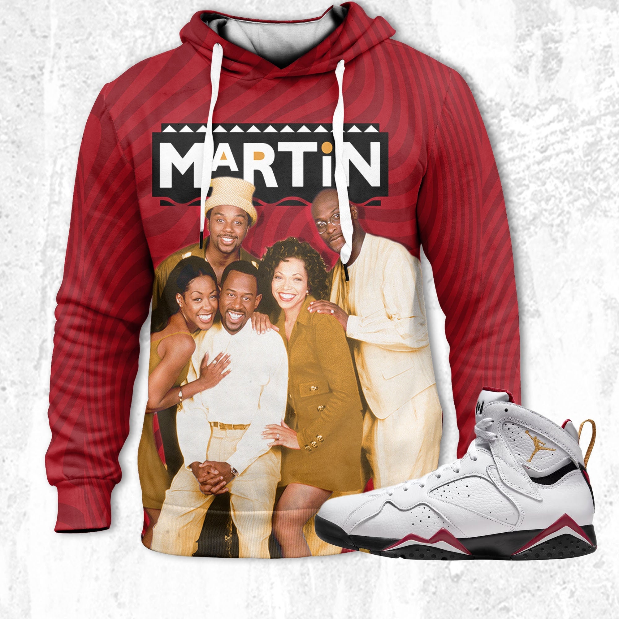 Martin 3D Season 2.jordan 7 Cardinal Oversized Hoodie Outfit - Etsy  Singapore