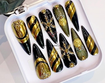 Special Day Press On Nails, Christmas Nails Sets, White Snowflake Lover Fake Nails, Look Fresh False Nails For Christmas Day, Gift for Mom.