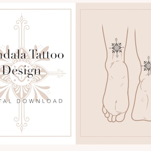 Small mandala / ornament tattoo design | digital download