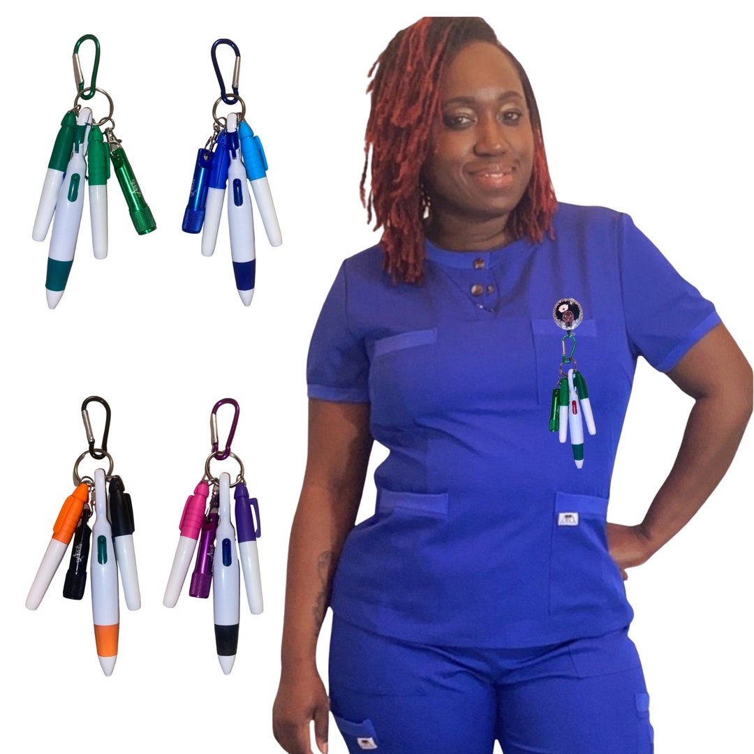 Multifunctional Pen Highlighter Marker Flashlight Set for Nurses