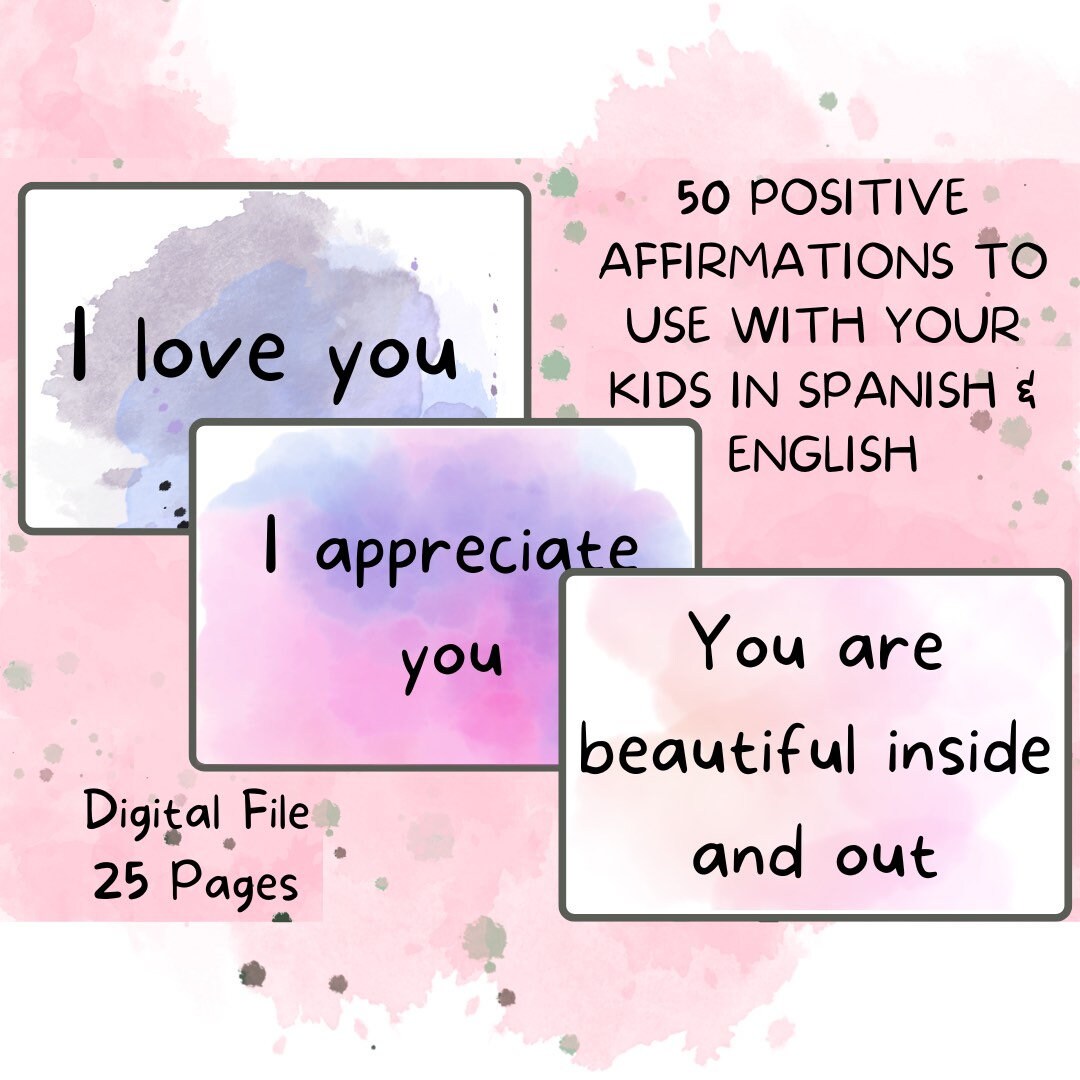 50 POSITIVE AFFIRMATIONS FOR KIDS visual data 6