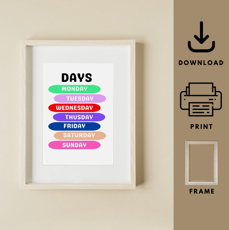 Daycare Wall Art Children's Wall Art Nursery Set of 6 Etsy