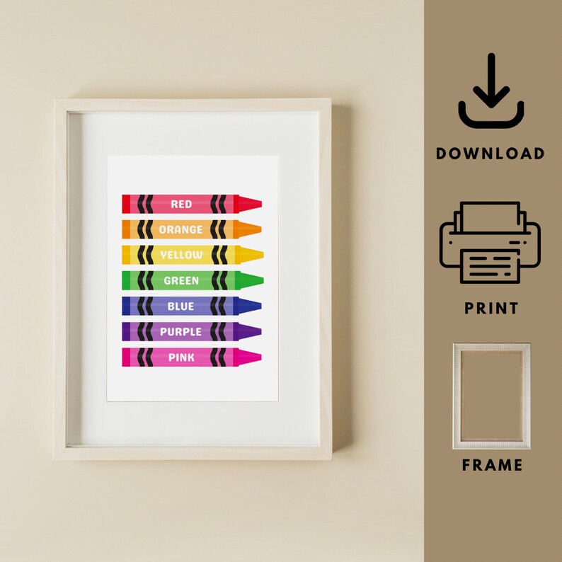 Daycare Wall Art, Children's Wall Art, Nursery Set of 6 Prints