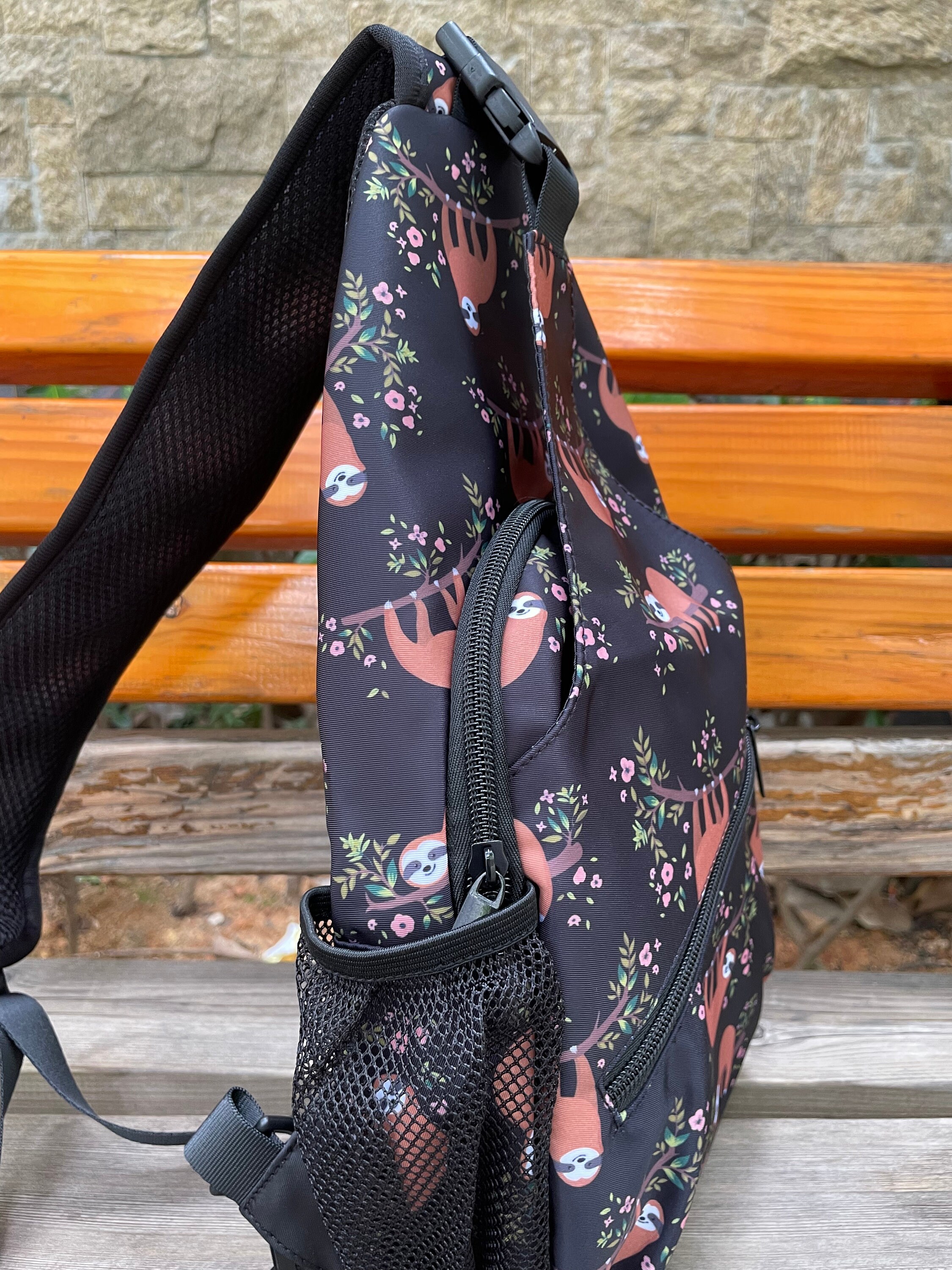 Sloth Print Pattern Premium Backpack main image 0