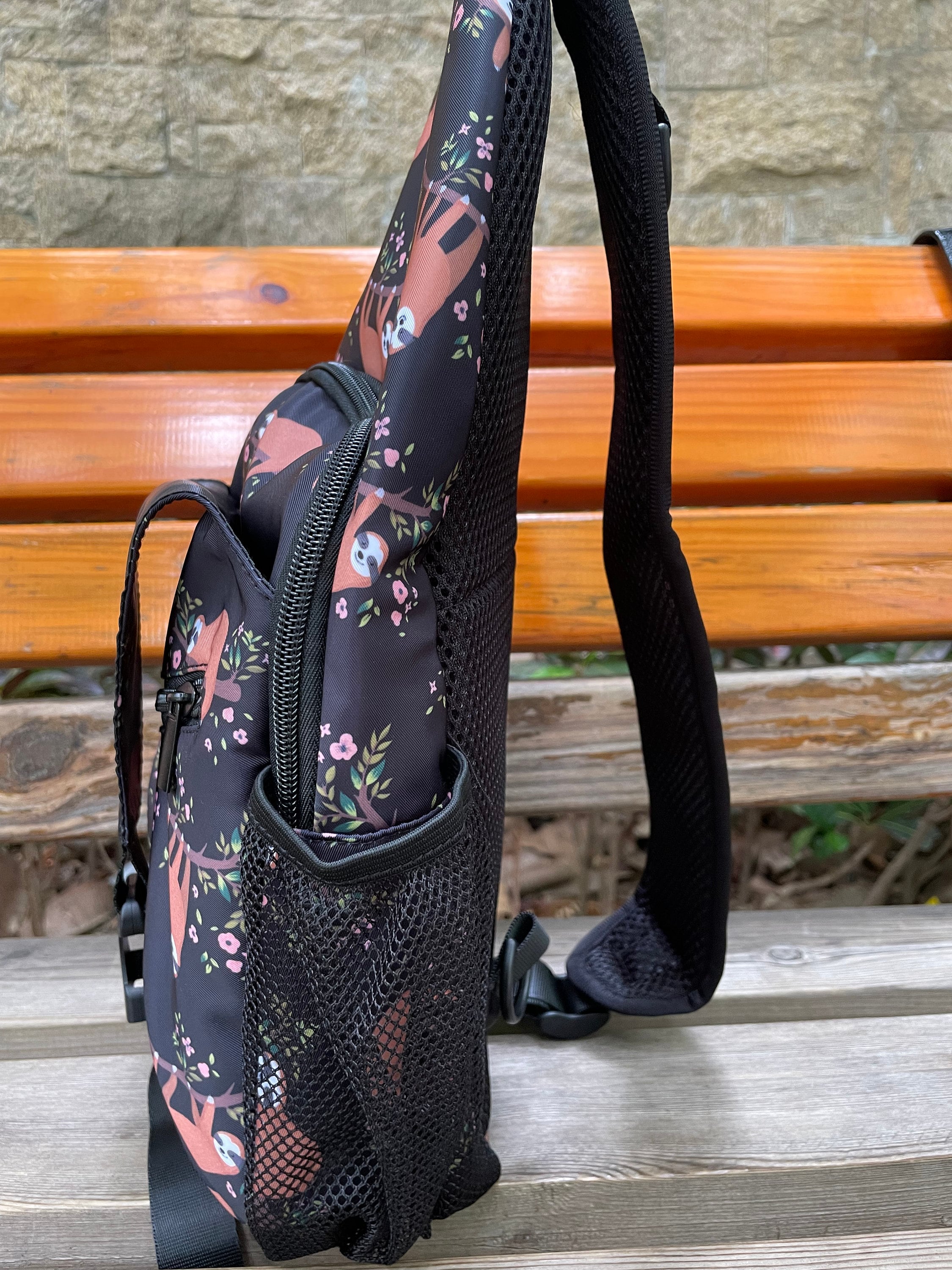 Sloth Sling Bag, Sloth Sling Backpack, Crossbody Backpack Chest Bag for