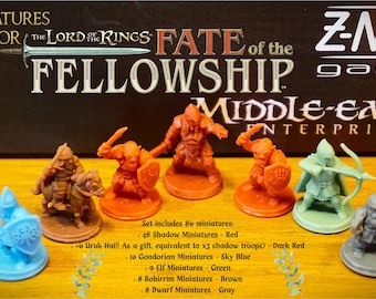 Fate of the Fellowship Miniatures | 4K Resin LOTR Board Game Upgrade | 3DFREAK Exclusive // Miniatures for The Fate of the Community