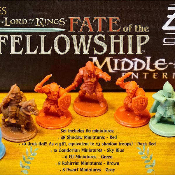 Fate of the Fellowship Miniatures | 4K Resin LOTR Board Game Upgrade | 3DFREAK Exclusive // Miniatures for The Fate of the Community